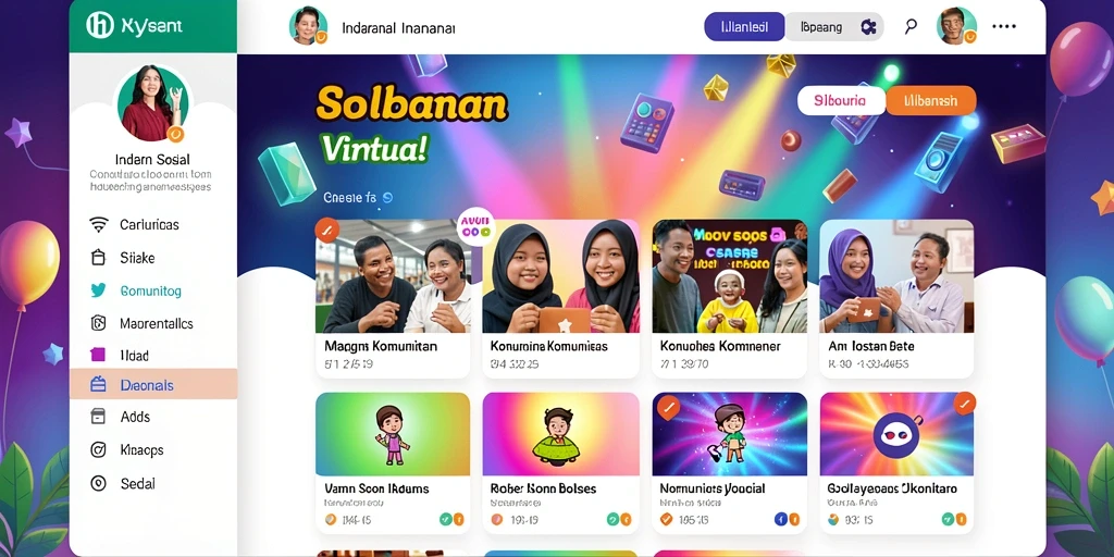 Fitur interaksi sosial 8G8G antar pemain.