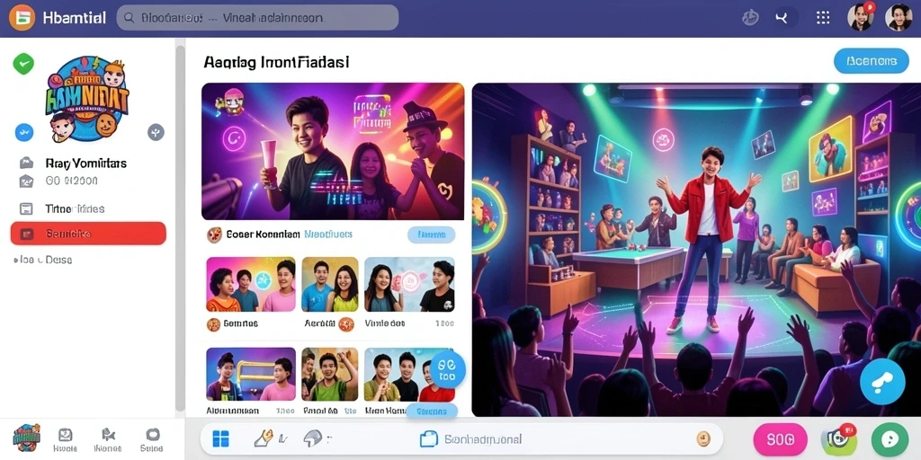 Interaksi sosial antar pemain yang aktif dan mendukung.