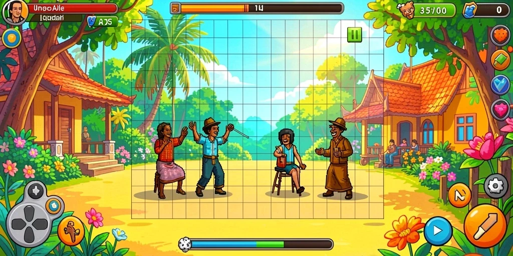 Power-ups menarik yang membantu dalam tantangan.