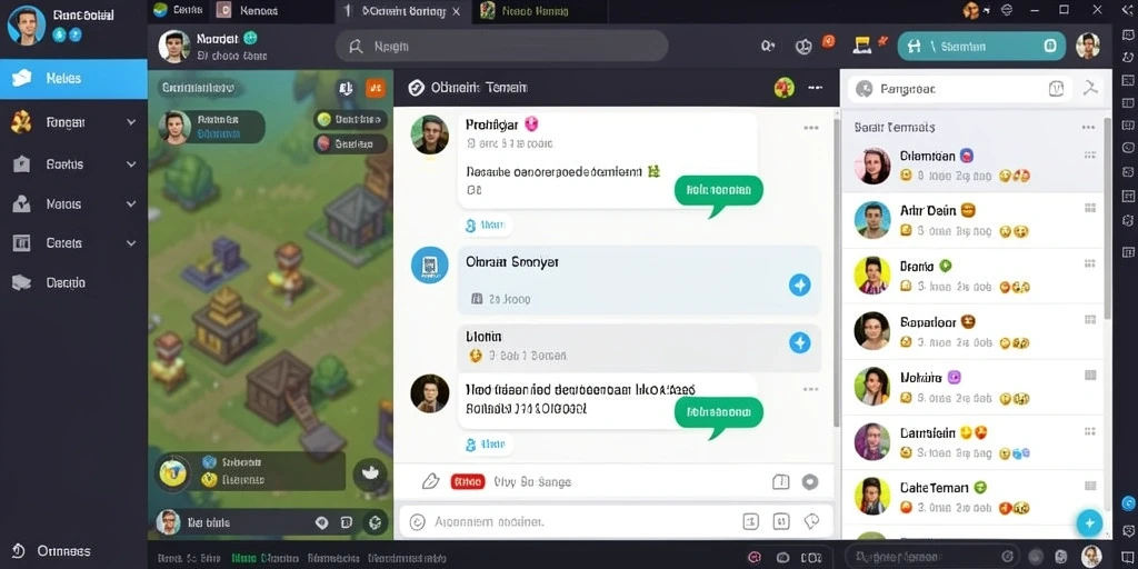 Fitur live chat untuk interaksi dengan pemain lain.